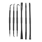 Professional Prying Bar Hook Set, Demolition Flooring Roofing Tools for Home Garage Construction Renovation Remodeling and DIY Projects 6PCS