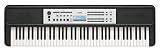 Yamaha YPT-W320 76 Touch Sensitive Key Portable Keyboard for Beginners with Music Rest, Power Adapter