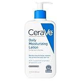 CeraVe Daily Moisturizing Lotion for Dry Skin | Body Lotion & Face Moisturizer with Hyaluronic Acid and Ceramides | Daily Moisturizer | Fragrance Free | Oil-Free | 12 Ounce