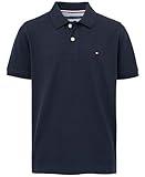 Tommy Hilfiger Boys' Short Sleeve Ivy Polo Shirt, Master Navy Stretch, 16-18