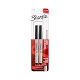 Sharpie 37161PP Permanent Markers, Ultra Fine Point, Black, 2 Count