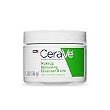 CeraVe Cleansing Balm Makeup Remover, Waterproof Makeup Remover With Ceramides & Plant-Based Jojoba Oil To Nourish & Hydrate, Non-Comedogenic & Fragrance Free, Stocking Stuffers For Women, 1.3 Oz