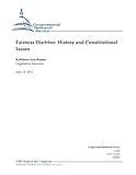 Fairness Doctrine: History and Constitutional Issues