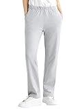 Weintee Women's Petite Knit Pants with Pockets XL Heather Gray
