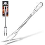 Alpine Cuisine Stainless Steel Carving BBQ Fork 13.5in with Comfortable Handle - Grill Fork Heat Resistance, Stainless Steel Forks for Barbecue, Serving, Cooking, Grilling, Roasting - Dishwasher Safe
