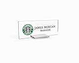 Personalized nameplate desk decor office Unique gift custom logo tech desk custom name plate for him and her occasion gift (8"x2.5")