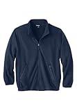 KingSize Men's Big & Tall Explorer Plush Fleece Full-Zip Jacket - L, Navy