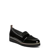 Dr. Scholl's Shoes Women's Webster Loafer, Black Patent/Microfiber, 10 Wide US
