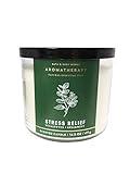 Bath & Body Works, Aromatherapy Stress Relief 3-Wick Candle, Eucalyptus Spearmint