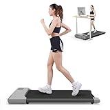 DeerRun Treadmills for Home, Smart Quiet Mini Walking Pad Under Desk, Small Mini Portable Treadmill for Beginners Pros, Knee-Protective Walking Treadmill, No-Assembly