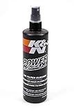 K&N Air Filter Cleaner and Degreaser: Power Kleen; 12 Oz Spray Bottle; Restore Engine Air Filter Performance, 99-0606, Black