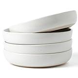 famiware Milkyway 33 oz Bowl Set, Pasta Bowls Set of 4, Salad Bowls Perfect for Your Friend for Housewarming, Thanksgiving, Christmas, White