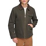 Levi's Men's Cotton Field Jacket With Corduroy Collar, Olive, Medium