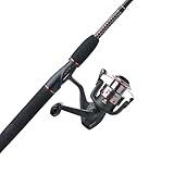 Ugly Stik 6’6” GX2 Spinning Fishing Rod and Reel Spinning Combo, Ugly Tech Construction with Clear Tip Design, 6’6” Rod, mixed, 2-Piece