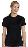 Hanes Sport Women's Short Sleeve Cool DRI Performance Tee, Black, X-Large