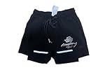 Mastery Martial Arts Shorts with Quick Dry Fabric, Made of Spandex and Polyester (Black-Large)