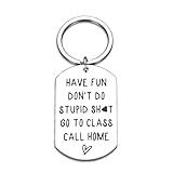 Back to School Off to College Gifts for Teen Boys Girls Daughter Son, Dorm Room Essentials for Girls Boys Guys, College Dorm Essentials, Boy Girl Back to School Stuff Aesthetic School Keychain