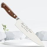 Stainless Steel Professional Chef's Knife – Custom Engraved Ultra Sharp Kitchen Japanese Knife - 8 Inches With Personalized Touch
