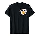 7th Grade Crew Retro Middle School Teacher Daisy Back Design T-Shirt
