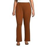 Lands' End Women s Sport Knit Pants Dark Caramel Petite Medium