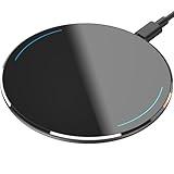 TOZO 2024 Upgraded Wireless Charger 15W Max Fast Wireless Charging Pad Compatible with iPhone 16/16 Plus/16 Pro Max /15/14/13/SE/12 Series, Samsung Galaxy S24/S23/S22 Series (No AC Adapter), Black