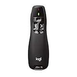 Logitech Wireless Presenter R400, PowerPoint Clicker with Laser Pointer, Wireless Presentation Clicker Remote
