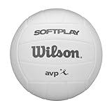 WILSON AVP Soft Play Volleyball - Official Size, White