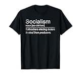 Definition Socialism Anti Communism Gift Anti Socialism T-Shirt