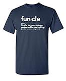 Funcle Gift for Uncle Graphic Novelty Funny T Shirt XL Navy