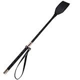 OBTANIM 18 Inch Riding Crop PU Leather Horse Whip Crop for Equestrian Horses