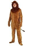 Brown Lion Costume Adult Lion Onesie Animal Costume for Men