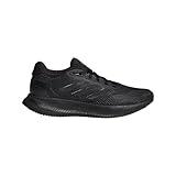 adidas Women's Run Falcon 5 Sneaker, Black/Black/Black, 7.5