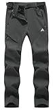 MOERDENG Women's Fleece Lined Snow Ski Pants Waterproof Softshell Pants Winter Warm Insulated Hiking Pants