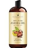 Handcraft Blends Jojoba Oil - Cold-Pressed 16 Fl Oz - 100% Pure and Natural Premium Grade Carrier Oil for Skin and Hair - Body Massage - Hexane-Free - Hair Relaxer for Tight Curls