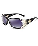 PARZIN Luxury Brand Polarized Sunglasses for Women Hollow Carved Lace Frame Design Ladies Shades PZ9218
