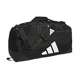 adidas Defender 5.0 Duffel, Durable Travel Gym Sports Bag for Men and Women, Black, Medium (59L)