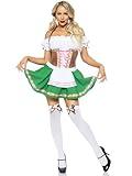 Leg Avenue womens - 2 Piece Gretchen Dress Set Oktoberfest Peasant Top Dress for Women Adult Sized Costumes, Green, 2X US