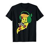 Gamer Pizza Video Gaming Funny Food Men Boys Kids Teen Youth T-Shirt