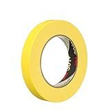 3M 301+ High Performance Masking Tape, Yellow, 18 mm x 55 m - High Performance Holding and Masking Tape for Automotive, Specialty Vehicle and Industrial Markets (Pack of 1)