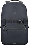 Breakwater Supply™ Fogland Waterproof Submersible Backpack with Laptop Sleeve & Airtight Zippers for Outdoors, Travel, Boating, Kayaking, Surfing, Floating Dry Bag, Unisex, TPU (Stealth Black, 25L)