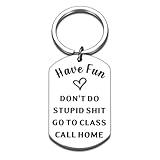 College Student Gifts, Back to School Gift for Teen Boys Girl Kids, College Girl Gift Ideas, Dont Do Stupid Shitkeychain, Cool Gifts for Girls Boys, Back to School Supplies, Christmas Brithday Present