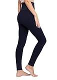 Conceited Fleece Lined Leggings Women - Regular and Plus Size Tights - Warm Sweater Premium Fabric in Many Colors - Denim Blue - Small - Medium