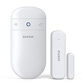 SECRUI Door Chime, Door Sensor Chime with Adjustable Volume, Easy Installation, 400ft Range, 52 Chimes, M508+D7 Door Open Chime for Business/Home When Entering, White