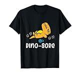 Gym Workout Dino Sore Exercise Fitness Boys Kids Women Men T-Shirt