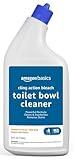 Amazon Basics Toilet Bowl Cleaner Cling Action Formula with Bleach, Fresh Scent, 24 Fl Oz, Pack of 1