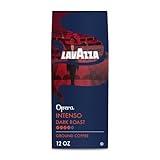 Lavazza Opera Intenso Ground Coffee 12oz Bag, Dark Roast, Bold and Balanced Taste, Intensity 4/5, Arabica and Robusta, Ideal for Drip Brewers, (Pack of 1) - Package May Vary