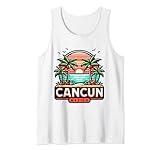 Cancun Mexico Palm Trees Beach Tank Top