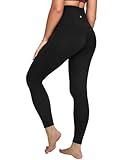 QUEENIEKE Workout Leggings for Women 27" - Ultra High Waisted Tummy Control Yoga Pants Butt Lifting Gym Training Tight (Black, X-Small)