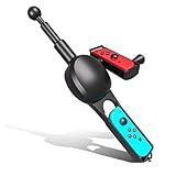 Fishing Rod for Nintendo Switch/ Switch OLED, Fishing Game Accessories Compatible with Legendary Fishing, Bass Pro Shops: The Strike & Fishing Star World Tour, Ideal for Family Fun & Gifting