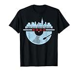 Chicago House Music DJ Raver Vinyl Skyline Retro Vintage T-Shirt